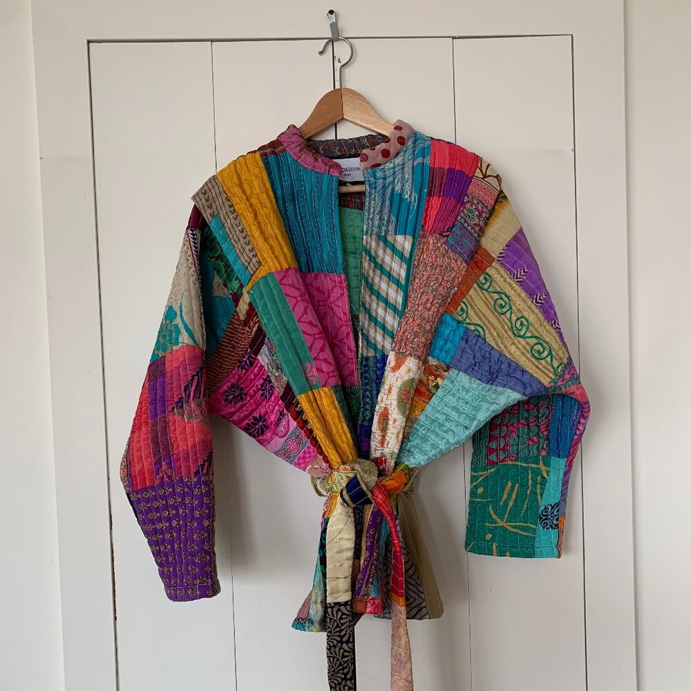 Gold & Silver Paris Kimono Jacket